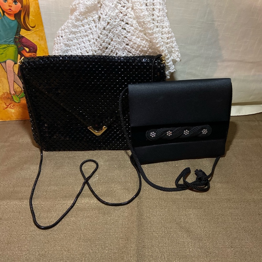 Elegant Black Handbags - set of 2